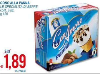 MD Discount Cono Alla Panna Le Specialità di Beppe conf. 6 pz. g 420 offerta