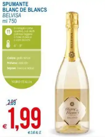 MD Discount Spumante Blanc de Blancs Belvisa ml 750 offerta