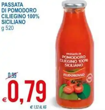 MD Discount Passata di Pomodoro Ciliegino 100% Siciliano g 520 offerta
