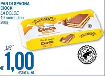 MD Discount La Dolce Pan di Spagna Ciock 10 merendine 280 g offerta