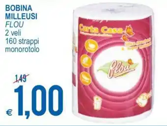 MD Discount Flou Bobina Milleusi 2 veli 160 strappi monorotolo offerta