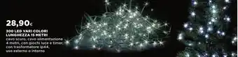 Extracoop 300 Led Vari Colori Lunghezza 15 Metri offerta
