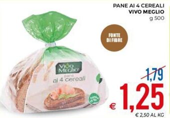 MD Discount Vivo Meglio Pane ai 4 Cereali g 500 offerta