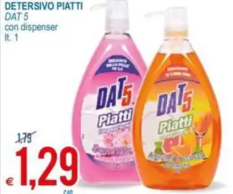 MD Discount Dat 5 Detersivo Piatti con dispenser lt. 1 offerta