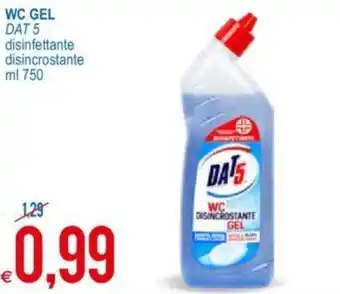MD Discount Dat 5 Wc Gel disinfettante disincrostante ml 750 offerta
