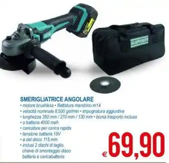 MD Discount Alkpower Smerigliatrice Angolare offerta