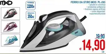 MD Discount MXD Ferro da Stiro Mod. PL-285 offerta
