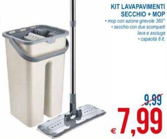 Kit Lavapavimenti Secchio + Mop