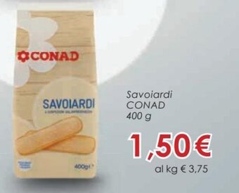 Conad Conad Savoiardi 400 g offerta