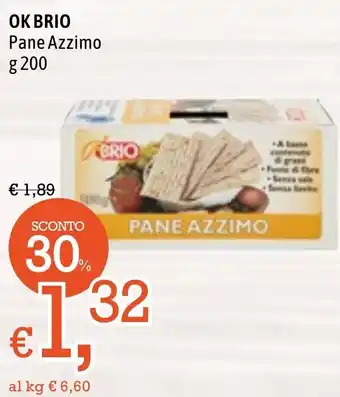OK Brio Pane Azzimo g 200