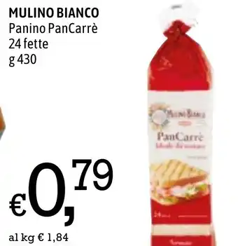 Famila Market Mulino Bianco Panino PanCarrè 24 fette g 430 offerta