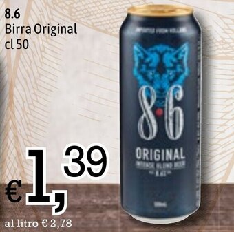 Famila Market 8.6 Birra Original cl 50 offerta