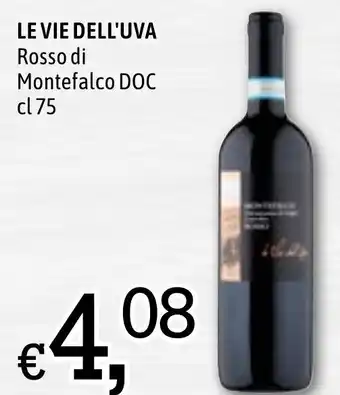 Le Vie Dell'Uva Rosso di Montefalco DOC cl 75