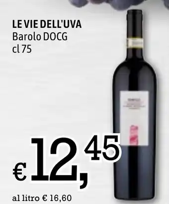 Famila Market Le Vie Dell'Uva Barolo DOCG cl 75 offerta