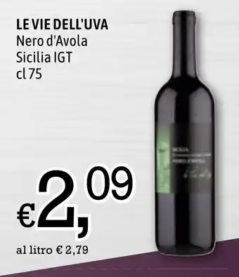 Le Vie Dell'Uva Nero d'Avola Sicilia IGT cl 75