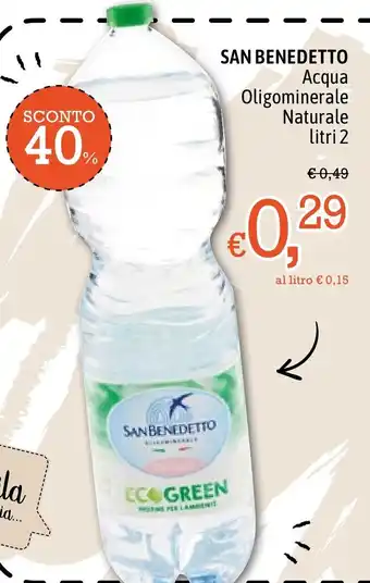 Famila Market San Benedetto Acqua Oligominerale Naturale litri 2 offerta