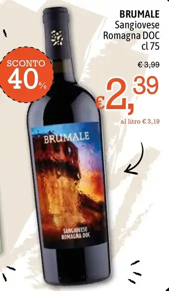 Brumale Sangiovese Romagna DOC cl 75