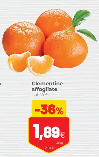 Coop Clementine affogliate offerta