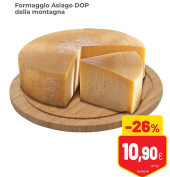 Coop Formaggio Asiago DOP della montagna offerta