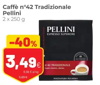 Coop Pellini Caffè n°42 Tradizionale 2 x 250 g offerta