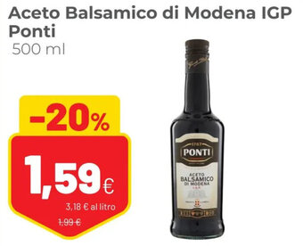 Coop Ponti Aceto Balsamico di Modena IGP 500 ml offerta