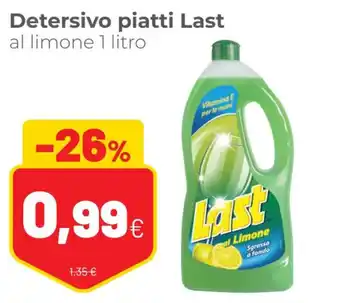 Coop Last Detersivo piatti al limone 1 litro offerta