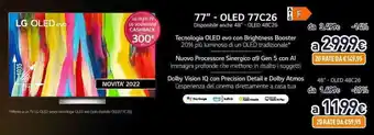 Unieuro LG OLED evo 77" - OLED 77C26 offerta
