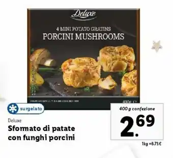 Lidl Sformato di patate con funghi porcini offerta