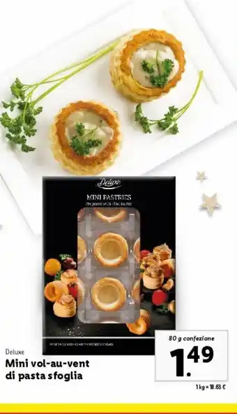 Lidl Mini vol-au-vent pasta sfoglia offerta