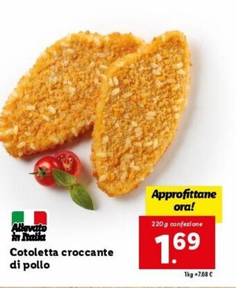 Lidl Cotoletta croccante di pollo offerta