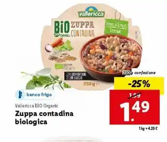 Lidl Zuppa contadina biologica offerta