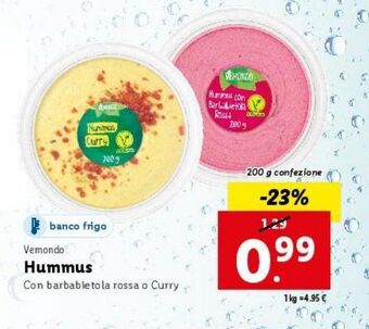 Lidl Hummus offerta