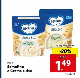 Semolino o crema di riso