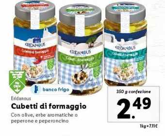 Lidl Cubetti di formaggio offerta