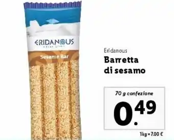 Lidl Barrette di sesamo offerta