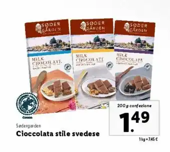 Lidl Cioccolata stile svedese offerta