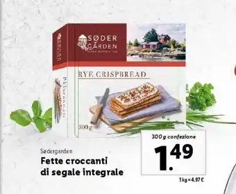 Lidl Fette croccanti di segale integrale offerta