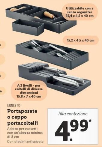Portaposate o ceppo portacoltelli