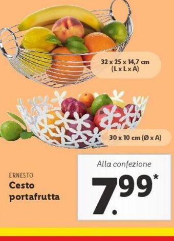 Lidl Cesto portafrutta offerta