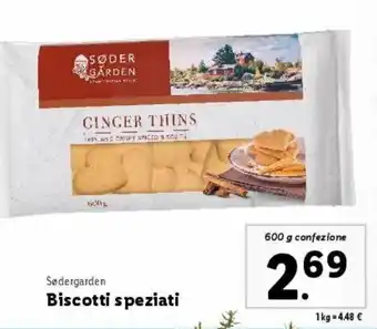 Lidl Biscotti speziati offerta
