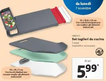 Lidl Set taglieri da cucina offerta