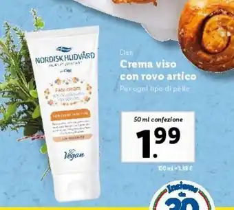 Lidl Crema viso con rovo artico offerta