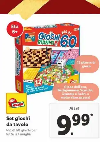 Lidl Set gioco da tavolo offerta
