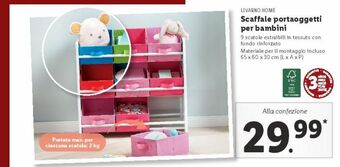 Lidl Scaffale portaoggetti per bambini offerta