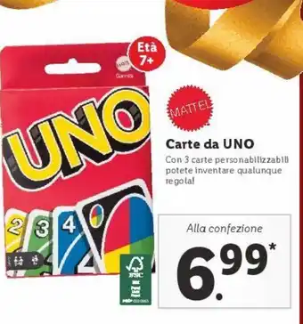 Lidl Carte da uno offerta