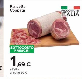 Carrefour Market Pancetta coppata offerta