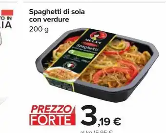 Carrefour Market Spaghetti di soia con verdure 200 g offerta