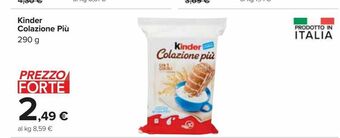 Carrefour Market Kinder colazione piu 290 g offerta