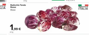 Carrefour Market Radicchio tondo rosso  sfuso offerta