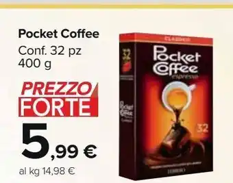Carrefour Market Pocket coffee conf 32 pz 400 g offerta